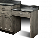 Wall Mounted Desk Option with Postform Top for Clinton, Fashion Finish Casework