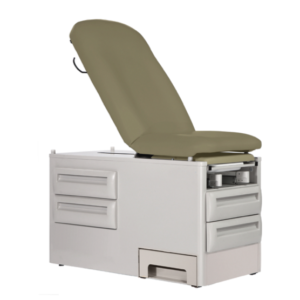 UMF Manual Exam Table with Side Step and Four Storage Drawers