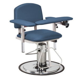 Clinton H Series, Padded, Blood Drawing Chair with Padded Arms