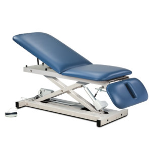 Clinton Open Base Power Table with Adjust. Backrest and Drop Section