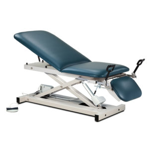 Clinton Open Base Power Table with Adjustable Backrest, Footrest and Stirrups