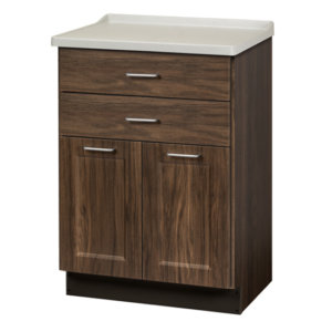 Clinton, Fashion Finish, Molded Top Treatment Cabinet with 2 Doors and 2 Drawers