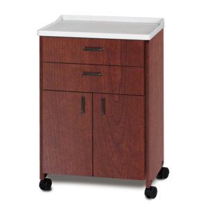 Clinton, Mobile, Molded Top, Treatment Cabinet with 2 Doors and 2 Drawers