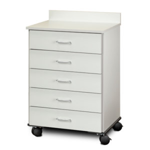 Clinton Mobile Treatment Cabinet with 5 Drawers