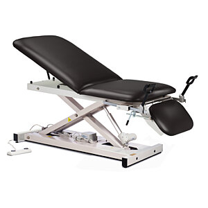 Clinton, Power 400, Open Base Table with Adjust. Backrest and Drop Section and Stirrups