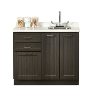 Clinton Fashion Finish 42" Base Cabinet with 3 Doors and 2 Drawers