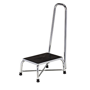 Large Top, Bariatric, Step Stool with Handrail